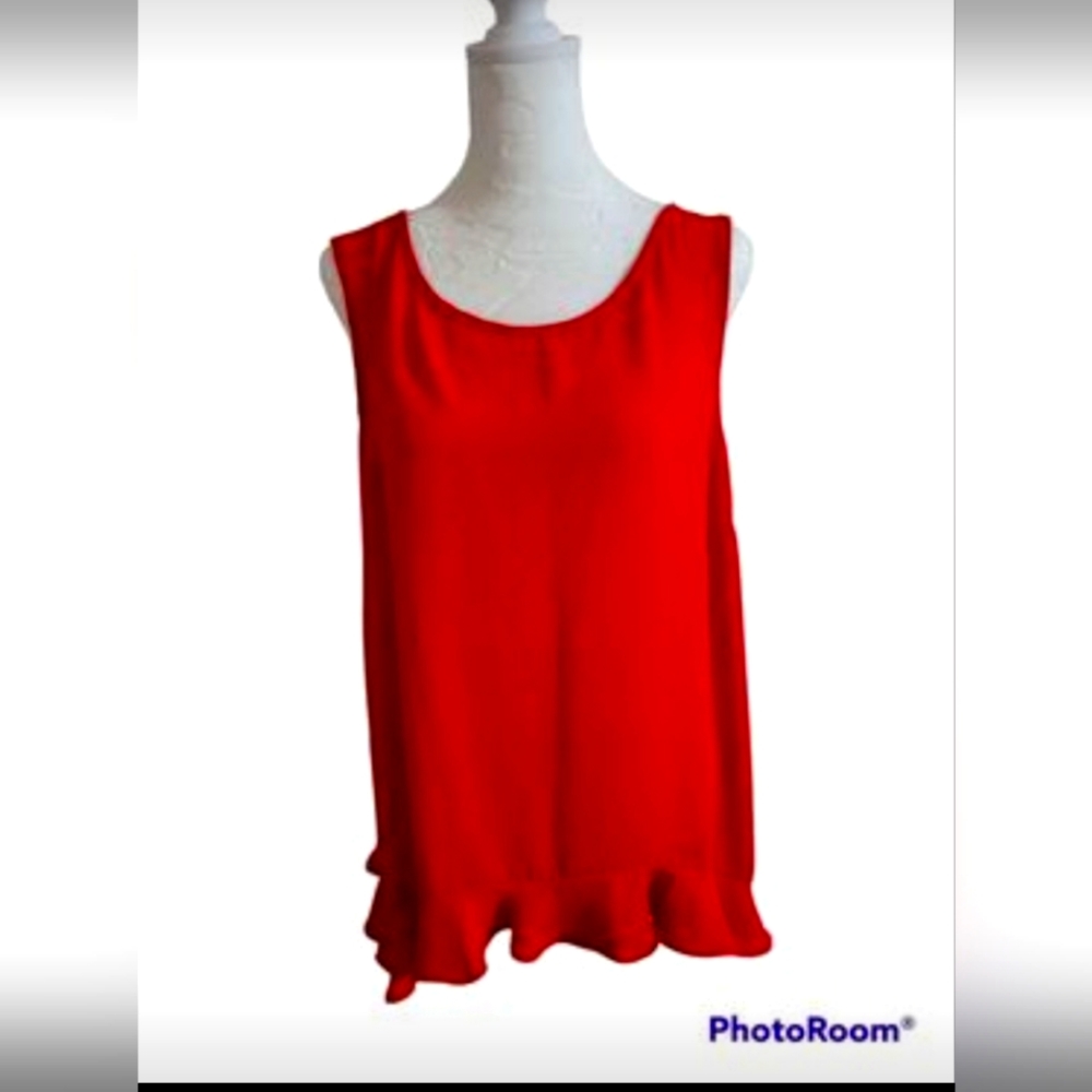 Beautiful Woman's Red Signature Collection Blouse. Large.